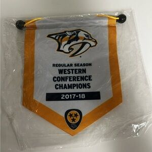 Nashville Predators 2017-18 Western Conference Champs Banner